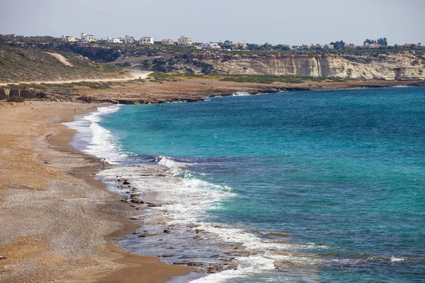 Costa del Mar Mediterráneo en Cuprus — Foto de Stock