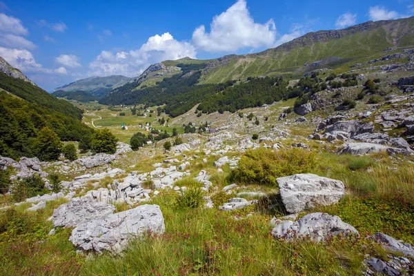 Békés Vidéki Táj Közelében Verusa Village Montenegróban — Stock Fotó