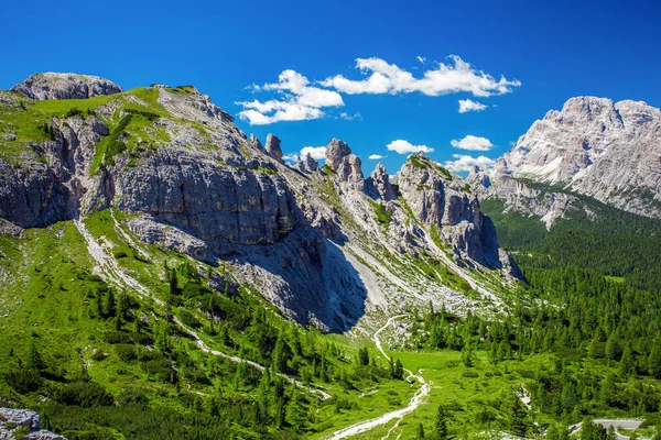 Paisagem Montanha Incrível Dolomite Alps — Fotografia de Stock
