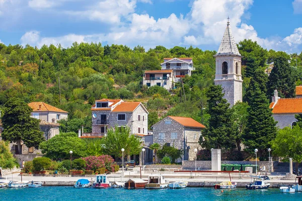 Small Tourist Town Prvic Luka Island Prvic Vodice Sibenik Croatia — Stock Photo, Image