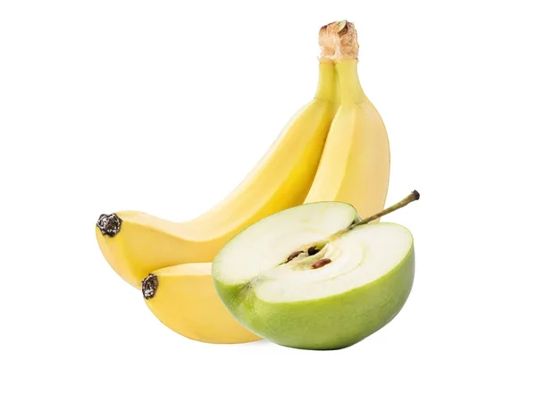 青リンゴとバナナ — ストック写真