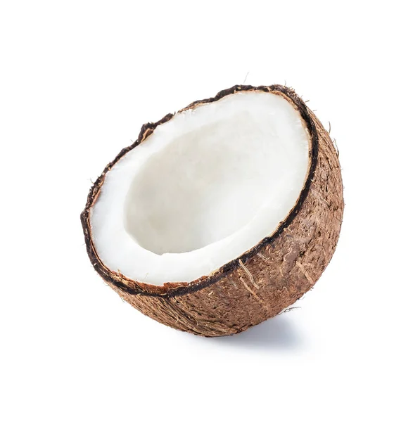 Half kokosnoot geïsoleerd — Stockfoto