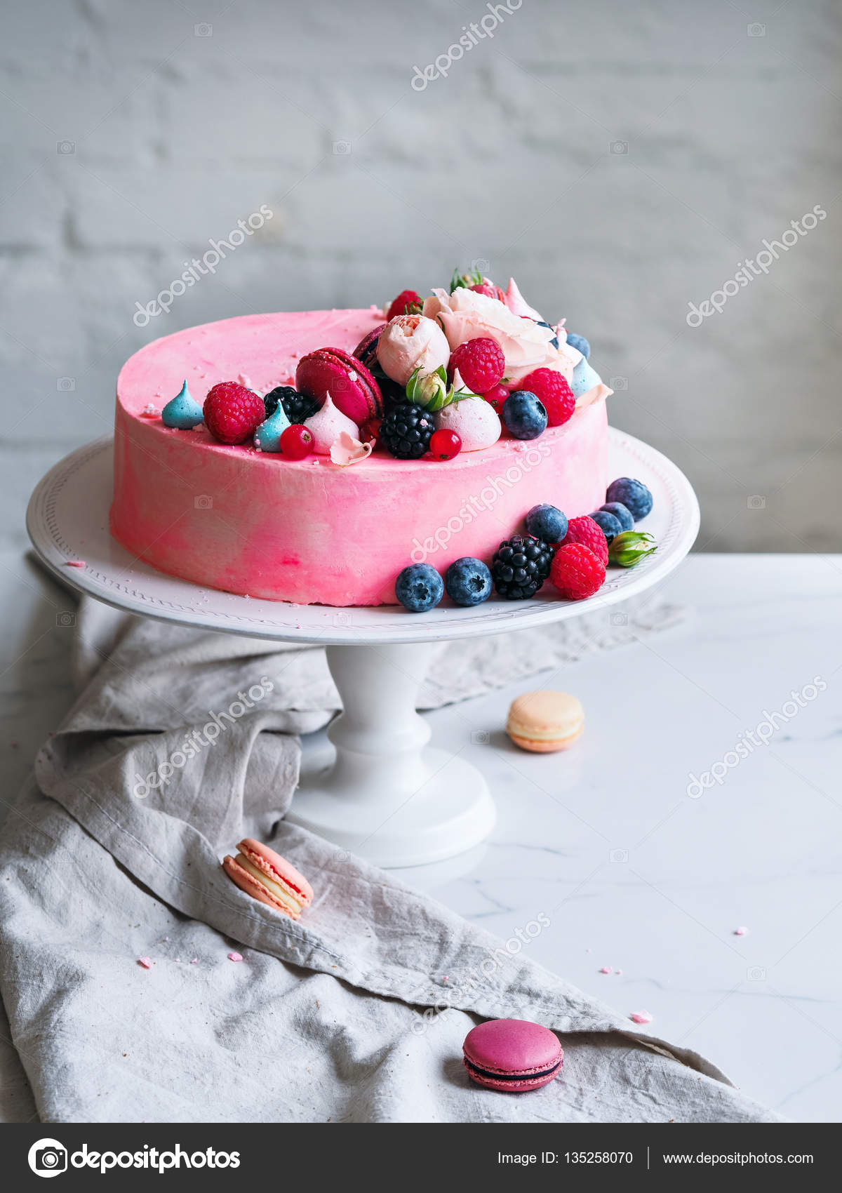 Wedding Cake With Flowers Stock Photo C Svmelnikoff 135258070