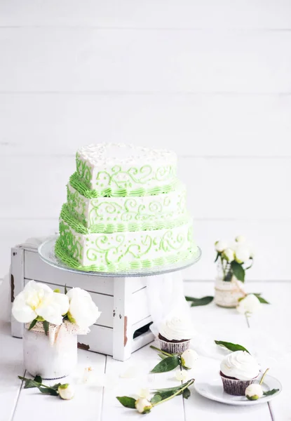 Incroyable gâteau de mariage — Photo