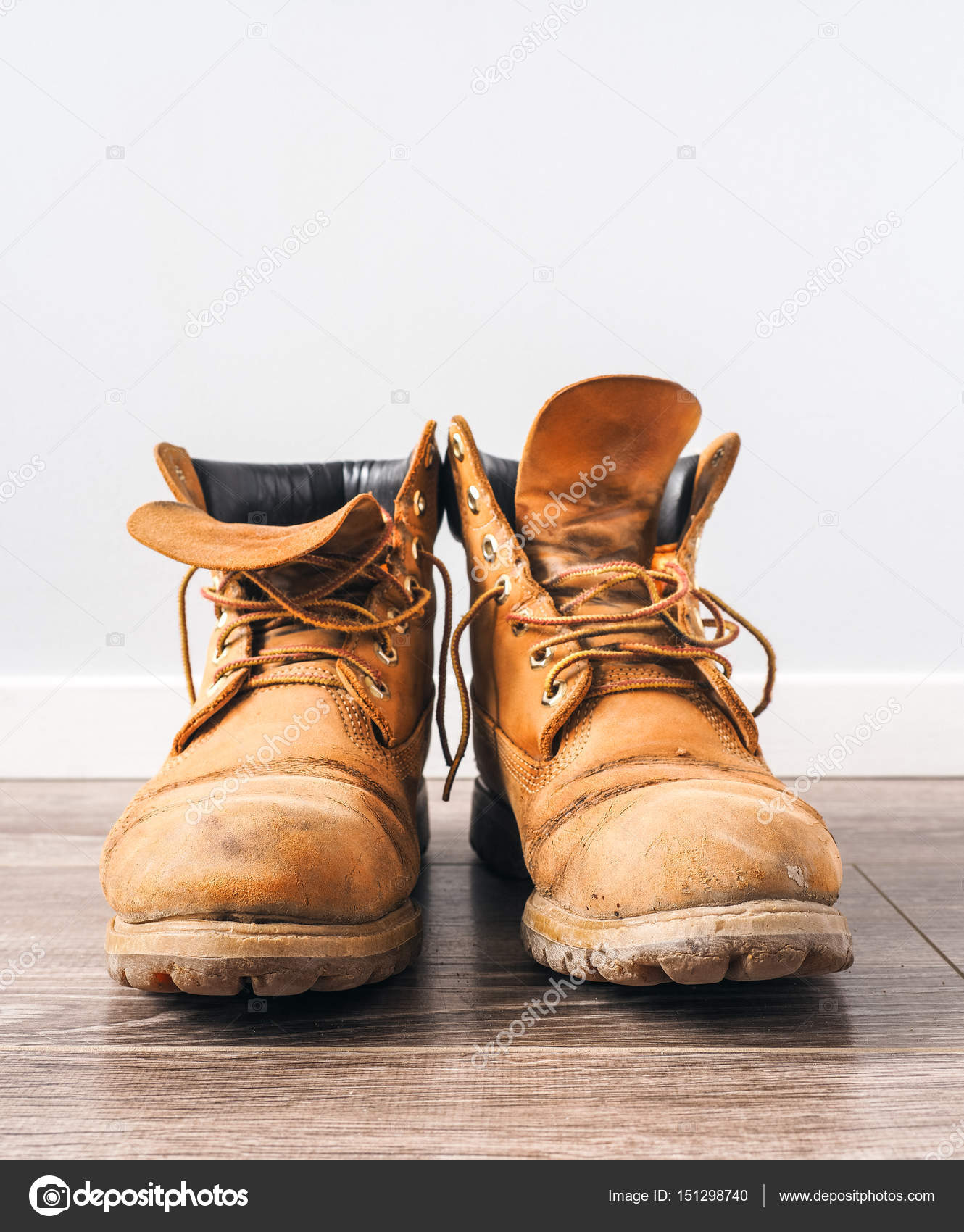 old work boots