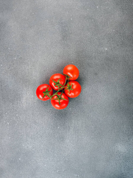 Fresh tomatoes on  background