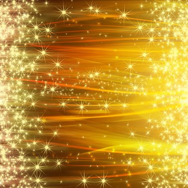 Arkaplanda kar taneleri ve yıldızlar iniyor