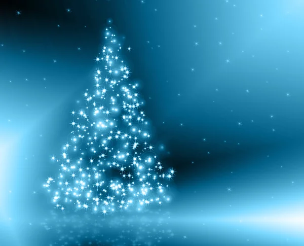 Christmas blue Tree — Stock Photo, Image