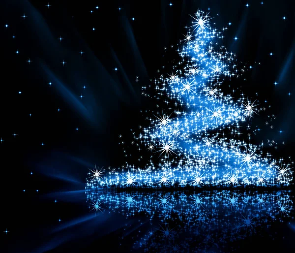 Albero di Natale blu — Foto Stock