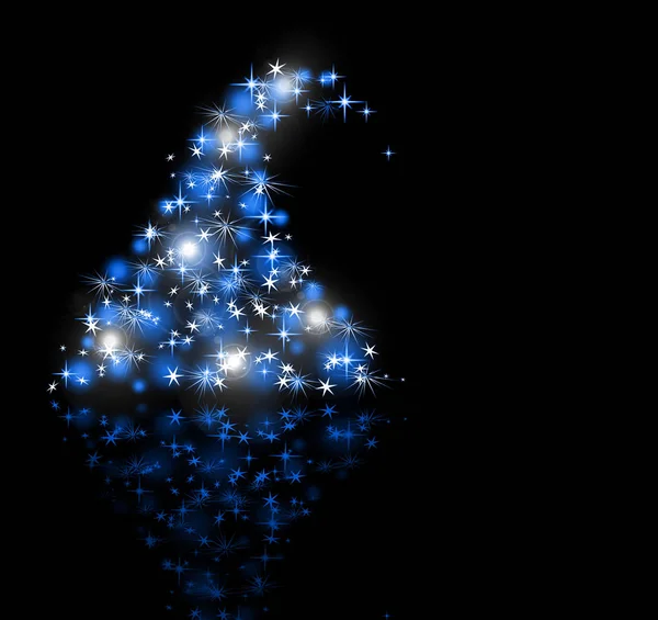 Arbre bleu Noël — Photo