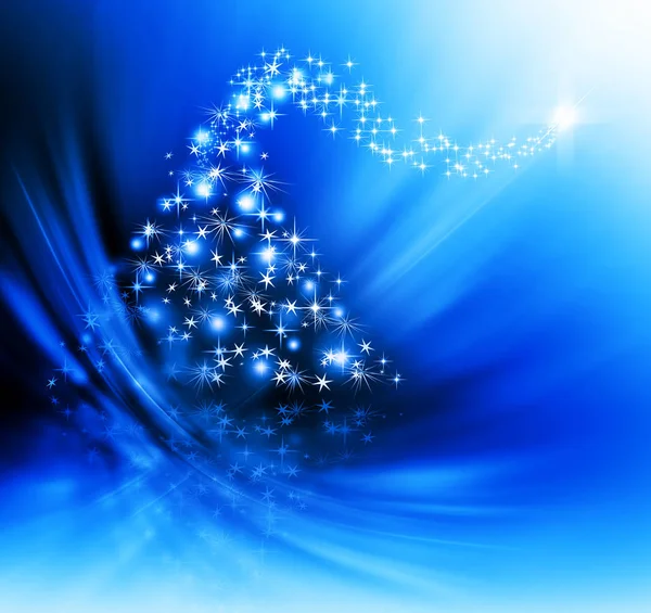 Christmas blue Tree — Stock Photo, Image