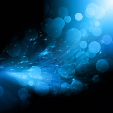 Arkaplanda kar taneleri ve yıldızlar iniyor