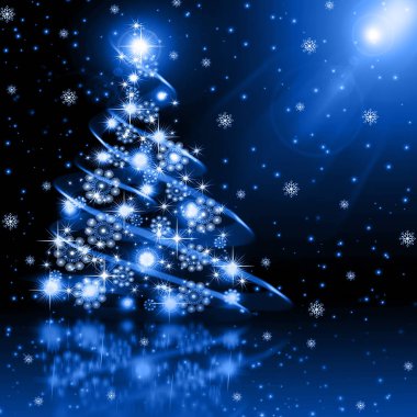 Mavi Noel ağacı