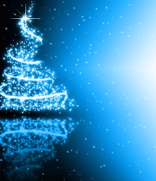 Pohon biru Natal — Stok Foto