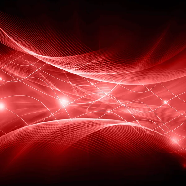 Astratto panno di sfondo rosso o onda liquida illustrazione di pieghe ondulate di seta tessitura raso o velluto materiale o rosso lussuoso sfondo di Natale — Foto Stock
