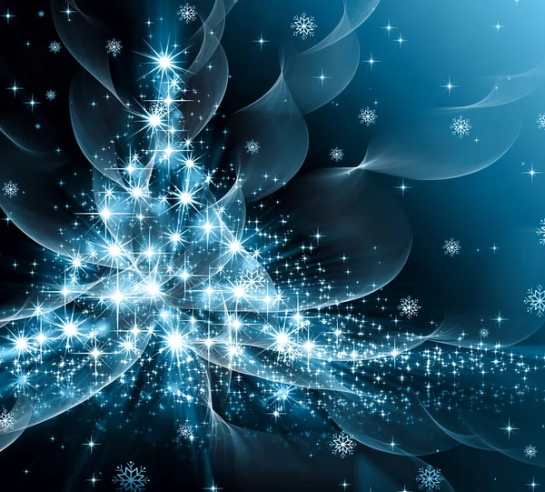 蓝色的圣诞树 — Φωτογραφία Αρχείου
