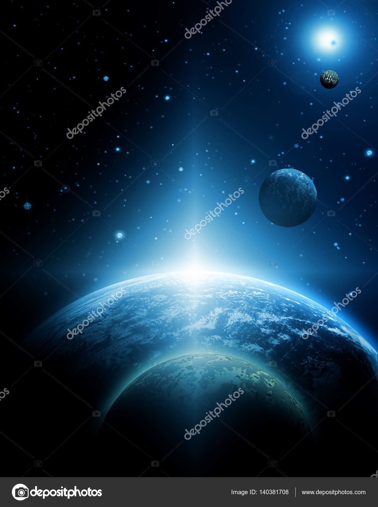 宇宙からの地球 コンセプトシリーズからのグローバルビジネスのベストインターネットコンセプト Nasaによって提供されたこの画像の要素 3dイラスト ストック写真 C Stori