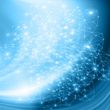 En iyi Internet kavramı küresel iş. Teknolojik arka plan. Sembolleri Wi-Fi, Internet, televizyon, telefon ve uydu iletişim ışınları