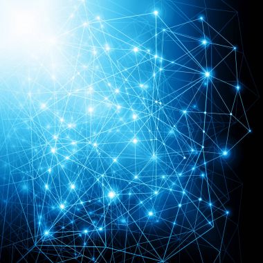 En iyi Internet kavramı küresel iş. Teknolojik arka plan. Sembolleri Wi-Fi, Internet, televizyon, telefon ve uydu iletişim ışınları