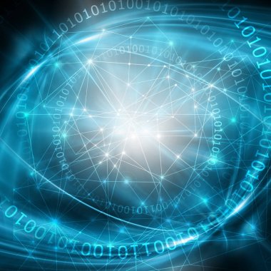 En iyi Internet kavramı küresel iş. Teknolojik arka plan. Sembolleri Wi-Fi, Internet, televizyon, telefon ve uydu iletişim ışınları