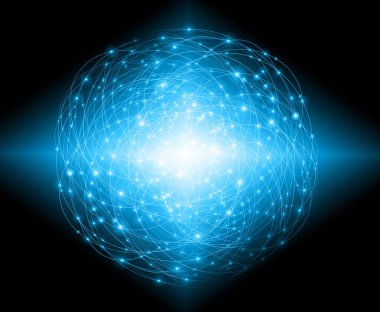 En iyi Internet kavramı küresel iş. Teknolojik arka plan. Sembolleri Wi-Fi, Internet, televizyon, telefon ve uydu iletişim ışınları