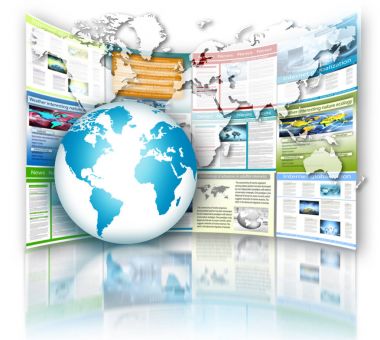 Global iş dünyasının en iyi internet kavramı. Küre, teknolojik arka planda parlayan çizgiler. Wi-Fi, ışınlar, semboller İnternet, 3 boyutlu illüstrasyon