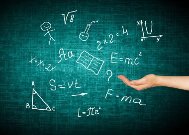 Okul sembollerin. Eğitim kavramı. Eğitim kavramı Illustration. Geri okul kavramı.