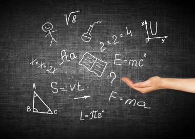 Okul sembollerin. Eğitim kavramı. Eğitim kavramı Illustration. Geri okul kavramı.