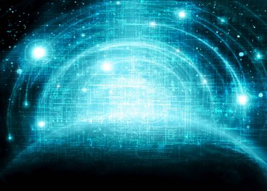Global işletmelerin en iyi internet kavramı. Teknolojik geçmiş, internet, televizyon, mobil ve uydu iletişimi sembolleri.