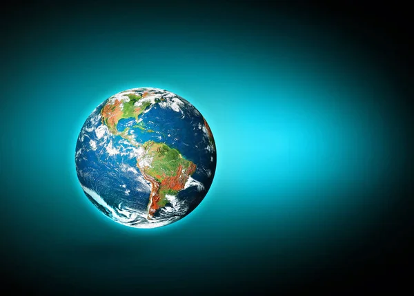 Tierra desde el espacio. Mejor Concepto de Internet de negocios globales de series de conceptos. Elementos de esta imagen proporcionados por la NASA. Ilustración 3D — Foto de Stock
