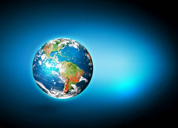 Tierra desde el espacio. Mejor Concepto de Internet de negocios globales de series de conceptos. Elementos de esta imagen proporcionados por la NASA. Ilustración 3D — Foto de Stock