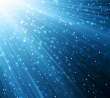 Arkaplanda kar taneleri ve yıldızlar iniyor