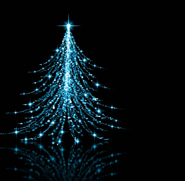 Albero di Natale blu — Foto Stock