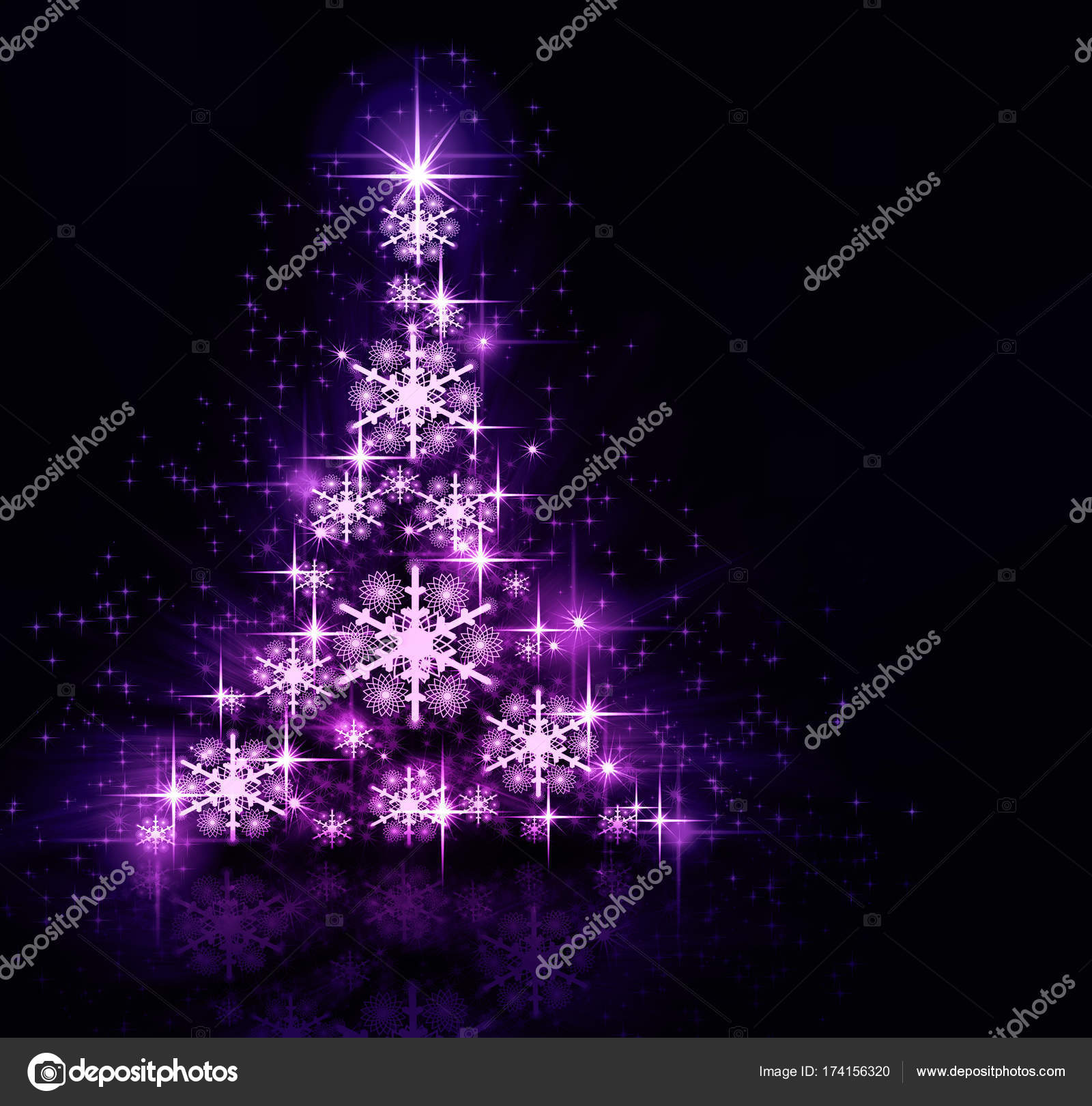 Christmas purple Tree background Stock Photo by ©stori 174156320