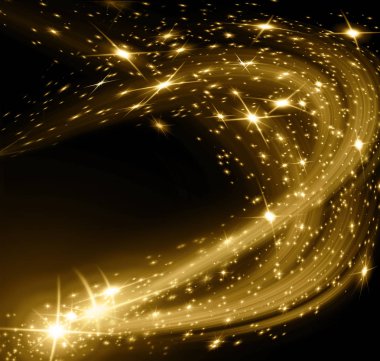 Arkaplanda kar taneleri ve yıldızlar iniyor