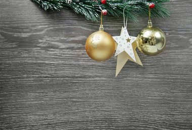 Arkaplanda kar taneleri ve yıldızlar iniyor