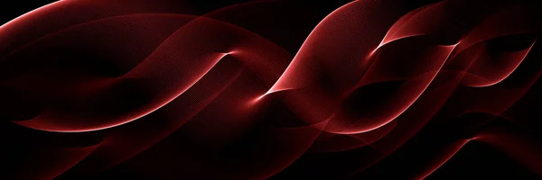 Paño de fondo rojo abstracto o ilustración de onda líquida de pliegues ondulados de seda textura satinado o terciopelo material o rojo lujoso fondo de Navidad — Foto de Stock