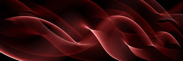 Abstrato pano de fundo vermelho ou onda líquida ilustração de dobras onduladas de seda textura cetim ou veludo material ou vermelho luxuoso fundo de Natal — Fotografia de Stock