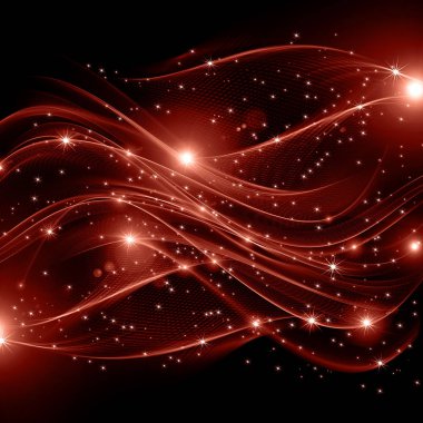 Arkaplanda kar taneleri ve yıldızlar iniyor