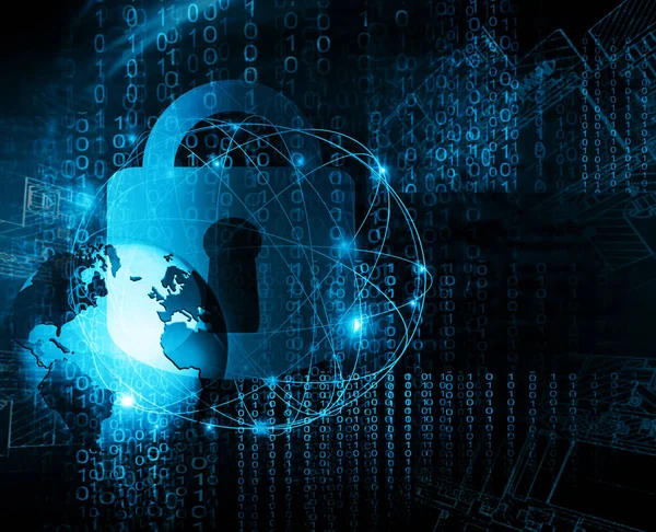 Mejor Concepto de Internet de negocio global.Formación tecnológica. Fondo de tecnología digital de seguridad abstracta — Foto de Stock