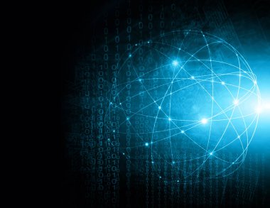 En iyi Internet kavramı küresel iş. Teknolojik arka plan. Sembolleri Wi-Fi, Internet, televizyon, telefon ve uydu iletişim ışınları