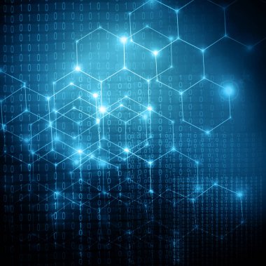 Arka plan ile bağlantılı çizgilerin ve noktaların tasarımınız için. Güzel iç içe, düz çizgiler, noktalar ve yanıp söner karanlık bir arka plan üzerinde parlayan