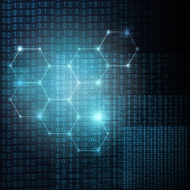 Arka plan ile bağlantılı çizgilerin ve noktaların tasarımınız için. Güzel iç içe, düz çizgiler, noktalar ve yanıp söner karanlık bir arka plan üzerinde parlayan