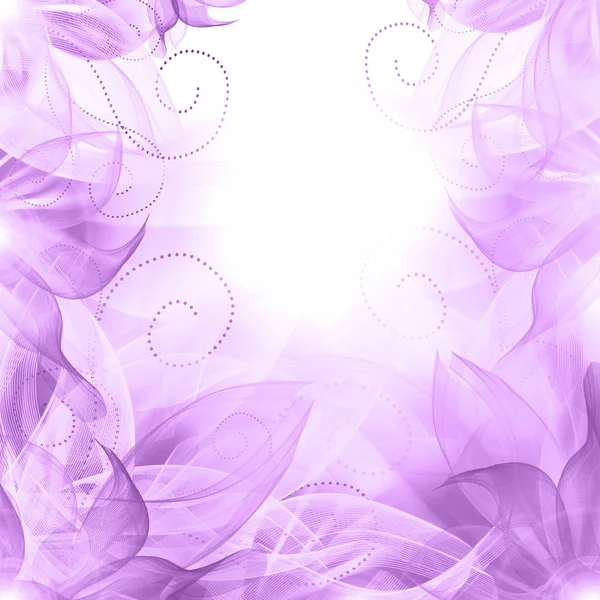 Floreale romantico tenero sfondo viola. — Foto Stock
