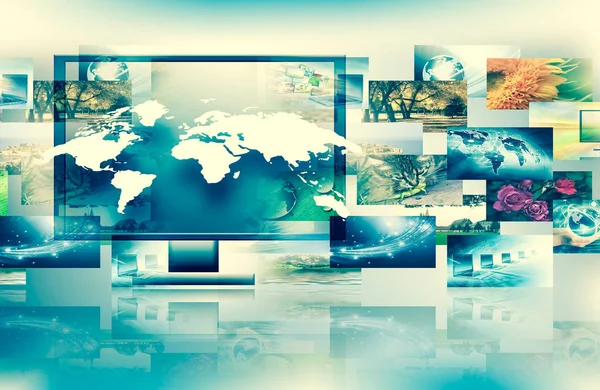 TV och internet teknik koncept — Stockfoto