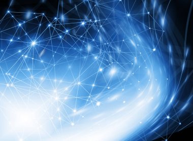 Teknolojik arka plan, küresel iş kavramı Internet. Internet bağlantısı, bilim ve teknoloji grafik tasarım soyut