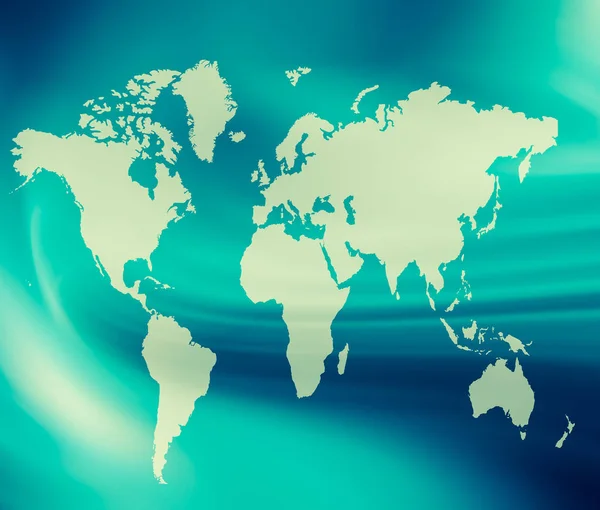 Dünya harita satırları semboller o parlayan teknolojik bir arka plan üzerinde