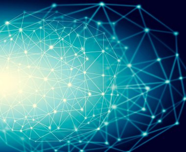 Teknolojik arka plan, küresel iş kavramı Internet. Internet bağlantısı, bilim ve teknoloji grafik tasarım soyut