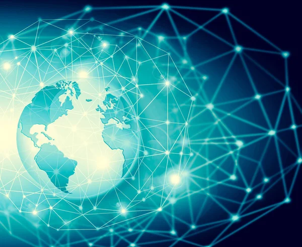 Καλύτερο Internet έννοια της παγκόσμια επιχείρηση. Τεχνολογική backgroun — Φωτογραφία Αρχείου