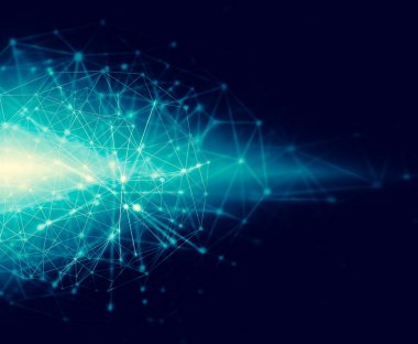 Teknolojik arka plan, küresel iş kavramı Internet. Internet bağlantısı, bilim ve teknoloji grafik tasarım soyut